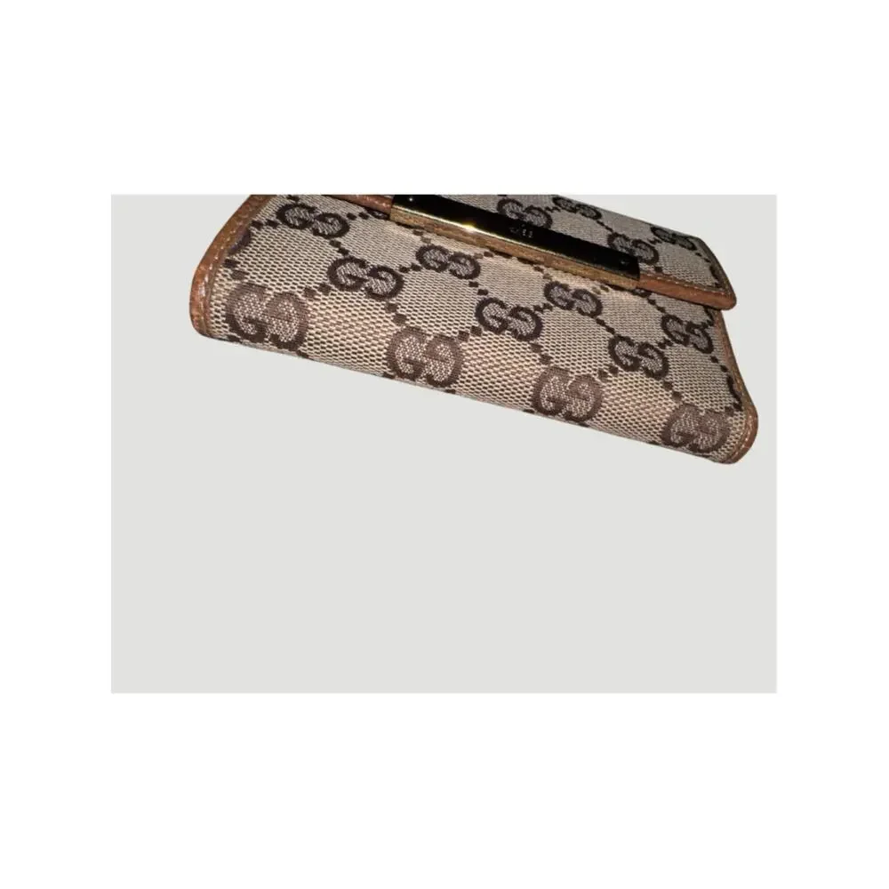 Gucci GG Canvas Metal Bar Wallet in box giftable condition - Picture 7 of 14